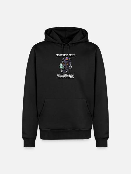 Bester Zauber – Babyankündigung zu Halloween - Männer Premium Bio Hoodie - Schwarz