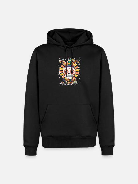 KARNEVAL NARREN STERBEN NIE - Männer Premium Bio Hoodie - Schwarz