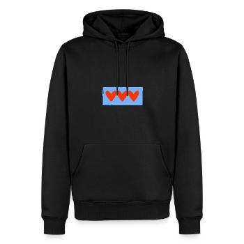 PAAR. ICH HABE GERADE GEHEIRATET. Junggesellinnenabschied. VALENTINSTAG. MARIES - Männer Premium Bio Hoodie - Schwarz - Vorne - Nico (187cm)