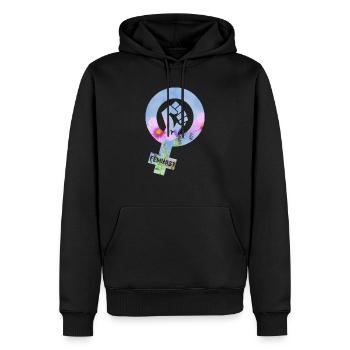 Girlpower Frauenrechte Feminismus - Männer Premium Bio Hoodie - Schwarz - Vorne - Nico (187cm)