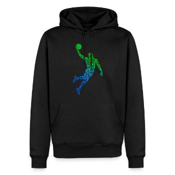 Basketballer Basketball Player Basketball Kids - Men’s Premium Organic Hoodie - black - Front - Nico (187cm)