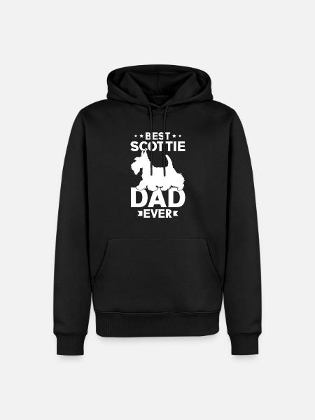 Scottish Terrier Scottie Dog - Men’s Premium Organic Hoodie - black