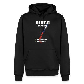 Chile Bound Country Travel Chilean Flag Vacation - Männer Premium Bio Hoodie - Schwarz - Vorne - Nico (187cm)