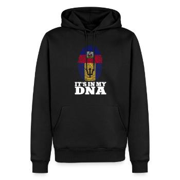 Barbados flag Barbadian bayan - Men’s Premium Organic Hoodie - black - Front - Nico (187cm)