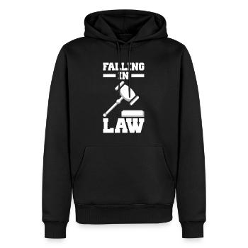 Anwalt Geschenke für Anwälte | Jurist Jura Student - Männer Premium Bio Hoodie - Schwarz - Vorne - Nico (187cm)