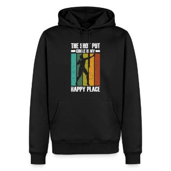 Kugelstoßen - Männer Premium Bio Hoodie - Schwarz - Vorne - Nico (187cm)