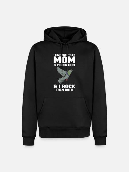 Taube - Männer Premium Bio Hoodie - Schwarz