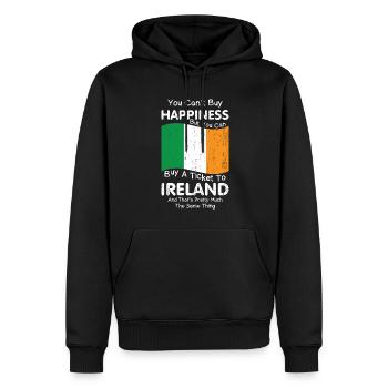 Ireland Irish Irish Flag Irish St Patricks Day - Men’s Premium Organic Hoodie - black - Front - Nico (187cm)