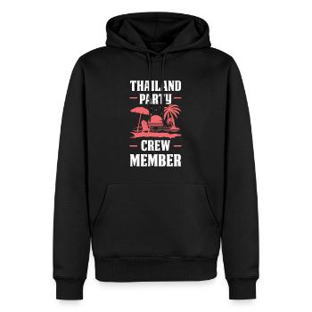 Thailand Party Crew - Männer Premium Bio Hoodie - Schwarz - Vorne - Nico (187cm)