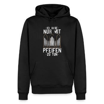 Orgelspieler Orgel Pfeifenorgel Organist - Männer Premium Bio Hoodie - Schwarz - Vorne - Nico (187cm)