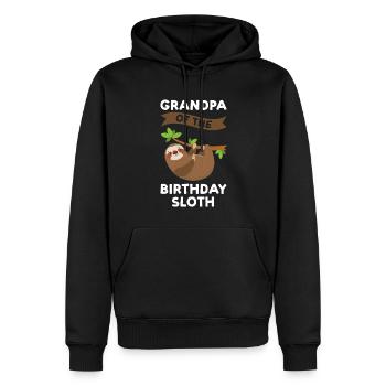 Geburtstag Opa Großvater Geschenk - Männer Premium Bio Hoodie - Schwarz - Vorne - Nico (187cm)