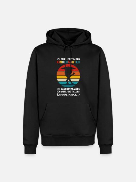 Kindergarten Anfang Kindergartenkind Geschenk - Männer Premium Bio Hoodie - Schwarz