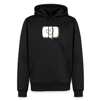 Ballon - Sweat à capuche Premium bio Homme - noir - Devant - Nico (187cm)