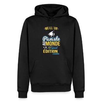 Bester Pianist der Welt - 100% Awesome - Männer Premium Bio Hoodie - Schwarz - Vorne - Nico (187cm)