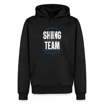 Skiing Team Ski Fahren - Männer Premium Bio Hoodie - Schwarz - Vorne - Nico (187cm)