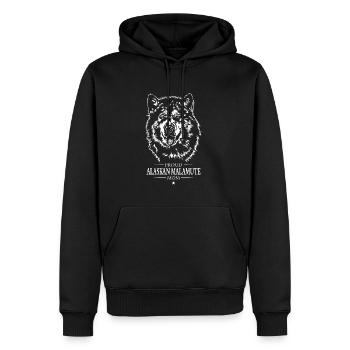 Fier Alaskan Malamute Maman Chien Chien Wilsigns - Sweat à capuche Premium bio Homme - noir - Devant - Nico (187cm)