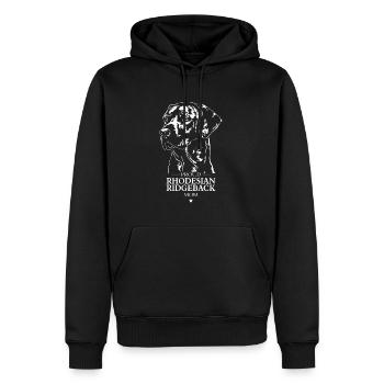 Rhodesian Ridgeback Maman Chien Chien Wilsigns - Sweat à capuche Premium bio Homme - noir - Devant - Nico (187cm)
