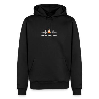 Mein Herz schlägt Slalom Motorsport - Männer Premium Bio Hoodie - Schwarz - Vorne - Nico (187cm)