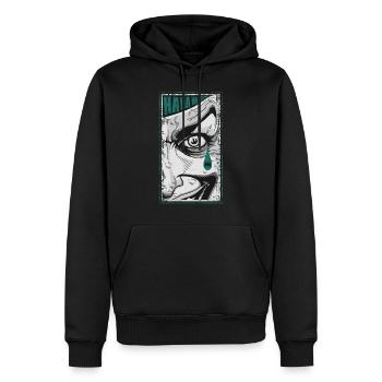 Joker Batman Teardrop - Men’s Premium Organic Hoodie - black - Front - Nico (187cm)