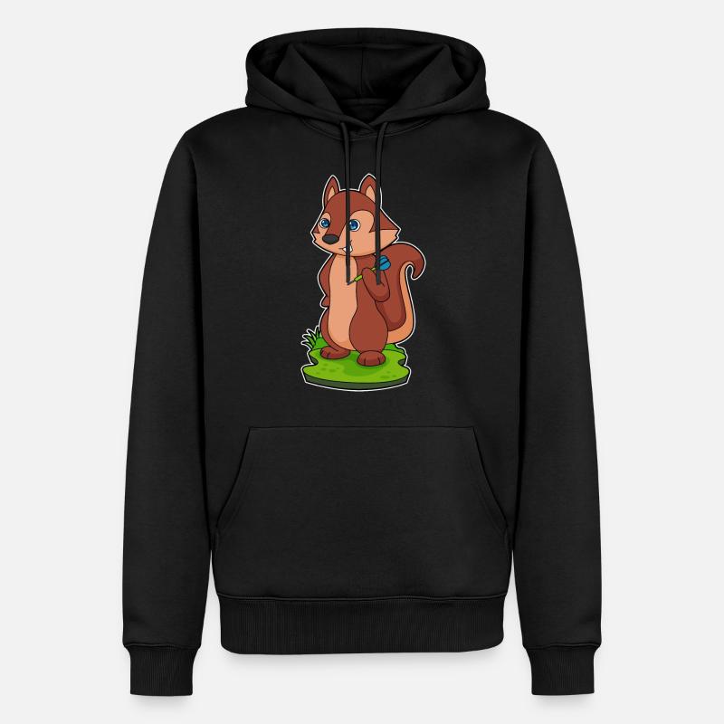 Fléchette Écureuil Dart - Sweat à capuche Premium bio Homme - noir
