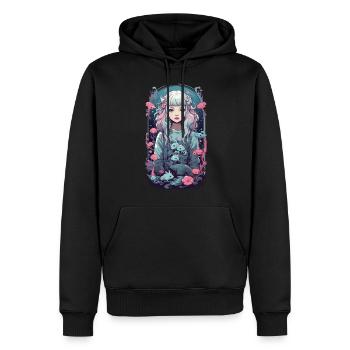 Pastel Goth Anime Sous-marin Gothique Fille - Sweat à capuche Premium bio Homme - noir - Devant - Nico (187cm)