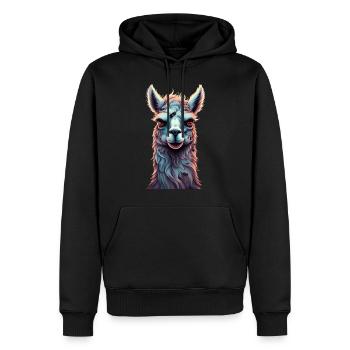 Gruseliges Halloween-partykostüm Zombie-lama - Sweat à capuche Premium bio Homme - noir - Devant - Nico (187cm)