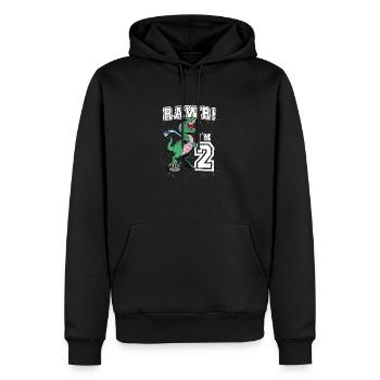 Rawr I'm 2 2. Geburtstagsparty T Rex Dinosaurier - Männer Premium Bio Hoodie - Schwarz - Vorne - Nico (187cm)