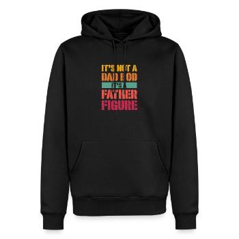 Ce n’est pas un papa Bod C’est une figure paternelle - Sweat à capuche Premium bio Homme - noir - Devant - Nico (187cm)