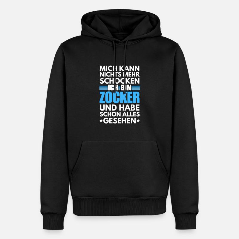 Joueur non choquable - Sweat à capuche Premium bio Homme - noir