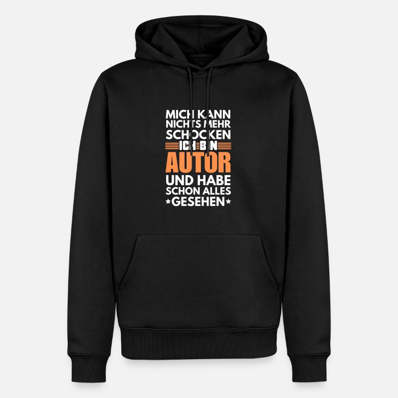 Non-shockable author - Men’s Premium Organic Hoodie - black