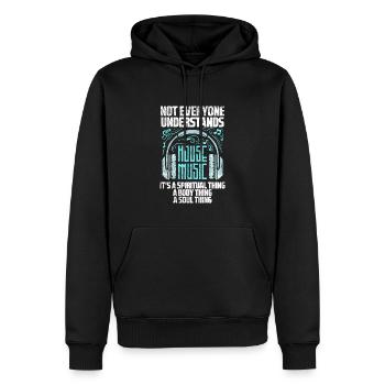 House Music Verstehen Nur Echte DJs - Männer Premium Bio Hoodie - Schwarz - Vorne - Nico (187cm)