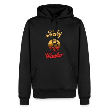Funky Wanker - Männer Premium Bio Hoodie - Schwarz - Vorne - Nico (187cm)