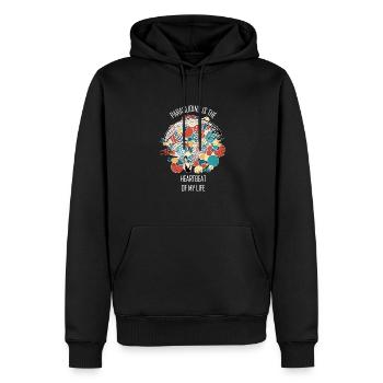 Paragliding Gleitschirm Paragleiter Paraglider - Männer Premium Bio Hoodie - Schwarz - Vorne - Nico (187cm)