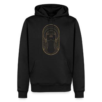 Beauty Artdeco Digital Art Prints - Objets de collection - Sweat à capuche Premium bio Homme - noir - Devant - Nico (187cm)