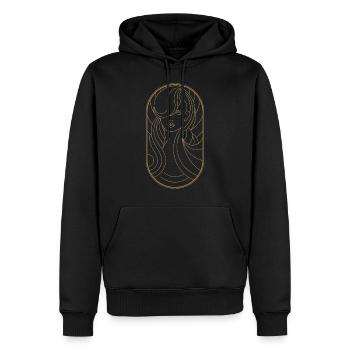Beauty Artdeco Digital Art Prints - Objets de collection - Sweat à capuche Premium bio Homme - noir - Devant - Nico (187cm)