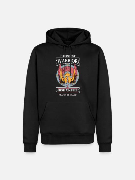 Odin Rune Asgard Mjolnir - Men’s Premium Organic Hoodie - black