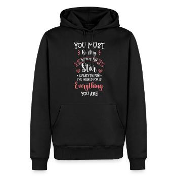 Star Telescope Space - Men’s Premium Organic Hoodie - black - Front - Nico (187cm)