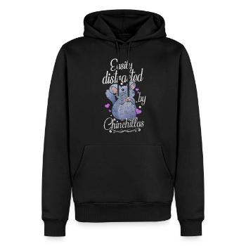 Chinchillas Tier Chillen Chinchilla Lover - Männer Premium Bio Hoodie - Schwarz - Vorne - Nico (187cm)