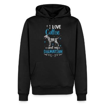 Chien Quatre Pattes Propriétaires de chiens - Sweat à capuche Premium bio Homme - noir - Devant - Nico (187cm)