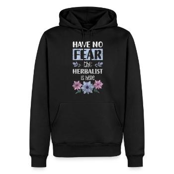 Heiltrank Natur Arzt - Männer Premium Bio Hoodie - Schwarz - Vorne - Nico (187cm)