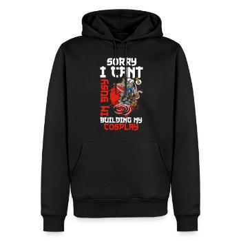 Manga Verkleidung Fan - Männer Premium Bio Hoodie - Schwarz - Vorne - Nico (187cm)