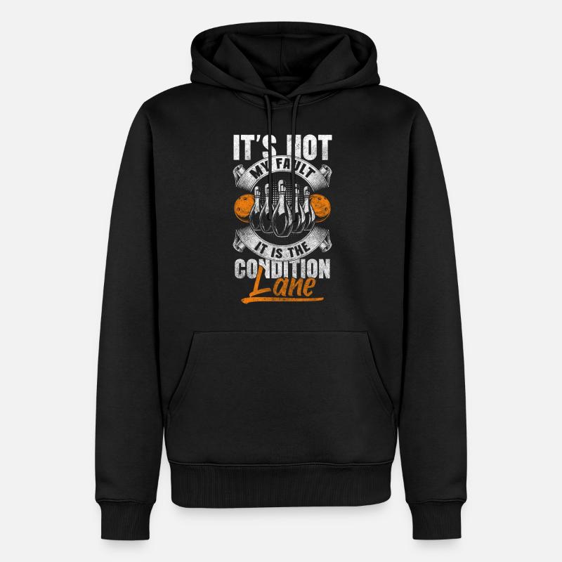 Bowling Split Bowling Club - Sweat à capuche Premium bio Homme - noir