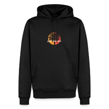 Santa Barbara, Kalifornien Künstlerischer Urlaub - Männer Premium Bio Hoodie - Schwarz - Vorne - Nico (187cm)