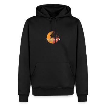 Capitola California Cool Palm Tree Native - Männer Premium Bio Hoodie - Schwarz - Vorne - Nico (187cm)