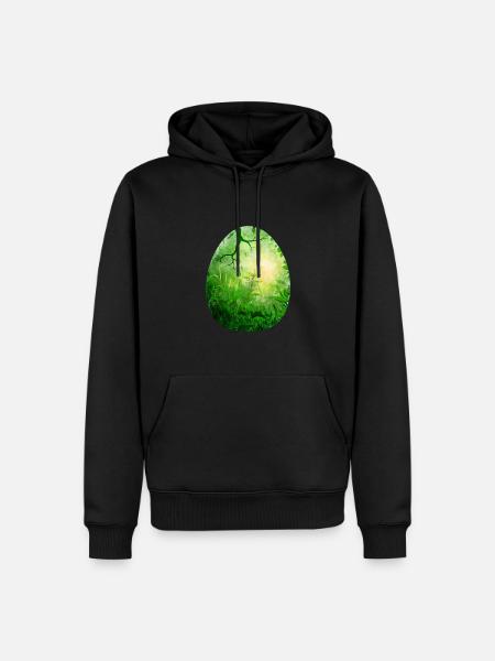 Dragon Egg Green - Men’s Premium Organic Hoodie - black