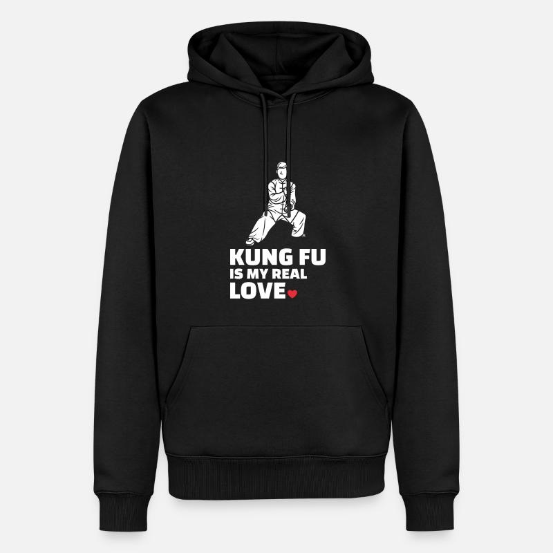J’adore le Kung-Fu - Sweat à capuche Premium bio Homme - noir