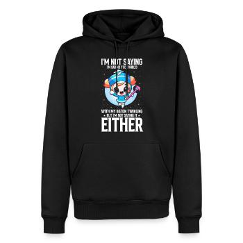 Stabdänzerin Design für Majorette - Männer Premium Bio Hoodie - Schwarz - Vorne - Nico (187cm)