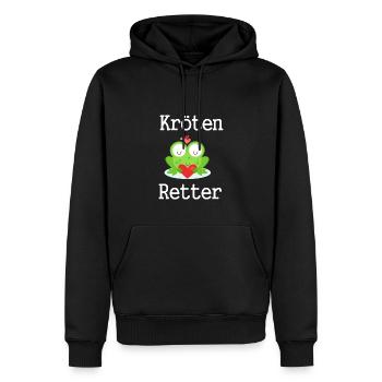 Kröten Retter - Männer Premium Bio Hoodie - Schwarz - Vorne - Nico (187cm)