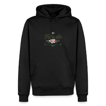 Fabuela - Die fabelhafte Abuela. Fabuela Abuela - Männer Premium Bio Hoodie - Schwarz - Vorne - Nico (187cm)