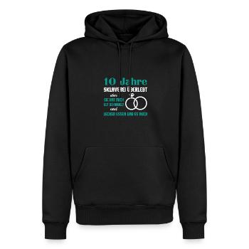Hochzeitstag Jubiläum Verheiratet Ehe Ehemann - Männer Premium Bio Hoodie - Schwarz - Vorne - Nico (187cm)